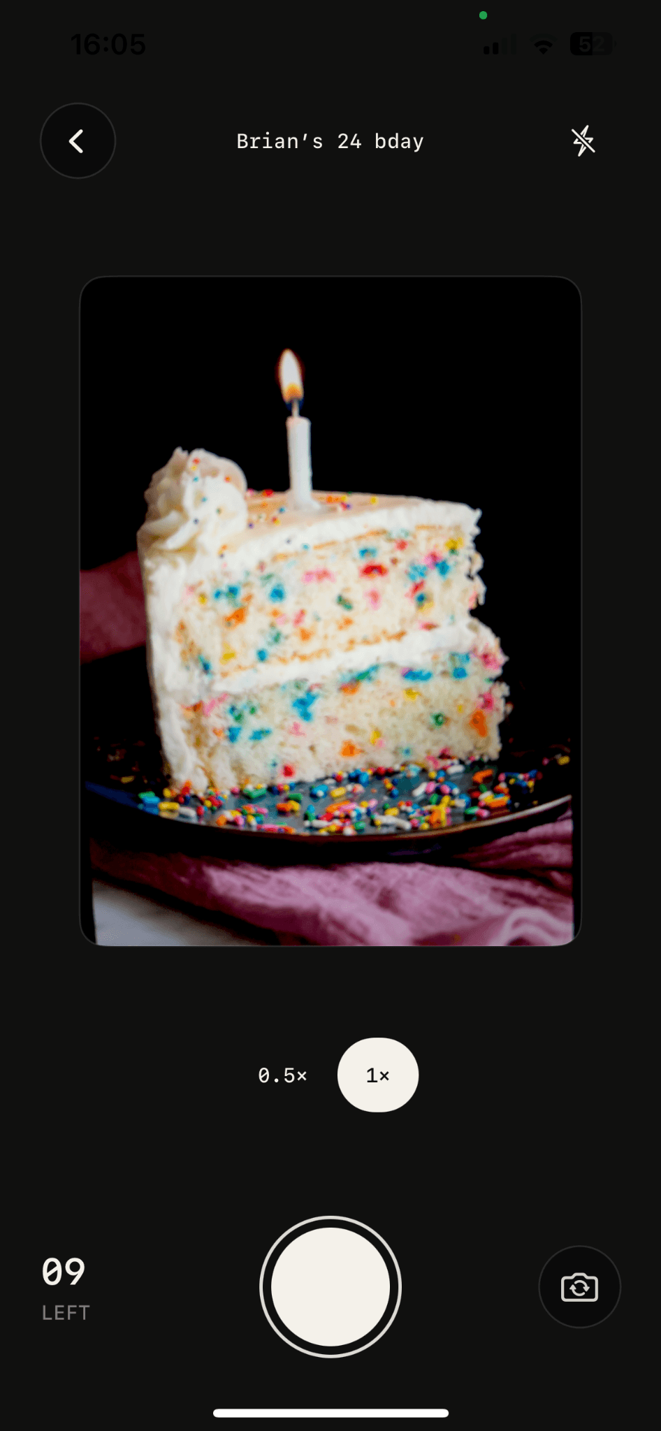 POVE build 102 camera showing a finite roll during an Event